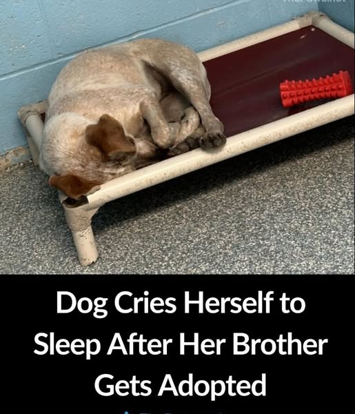 Shelter dog was so lonely after her brother got adopted out — then she got great news