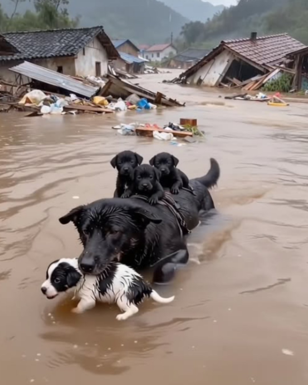 Courage in the Rising Waters: A Mother’s Love That Refused to Let Go1162