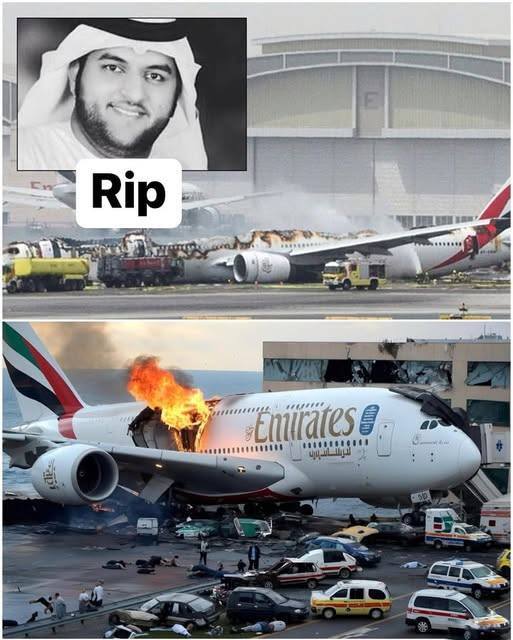 Emirates plane crash-lands with 300 aboard, 1 firefighter k!lled