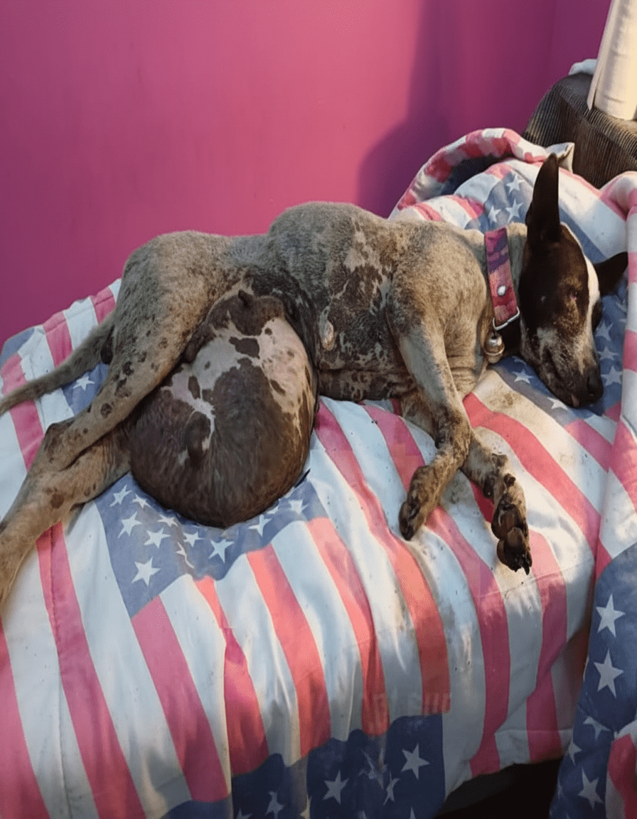 Mother Dog’s Desperate Stand: Nursing Pups Amid Shocking Street Collapse