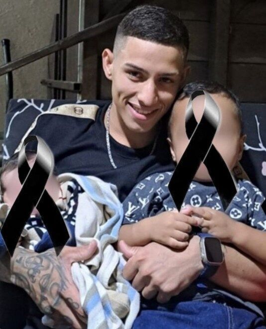 A 23 year old young man passed away with his children in his arms asking for..