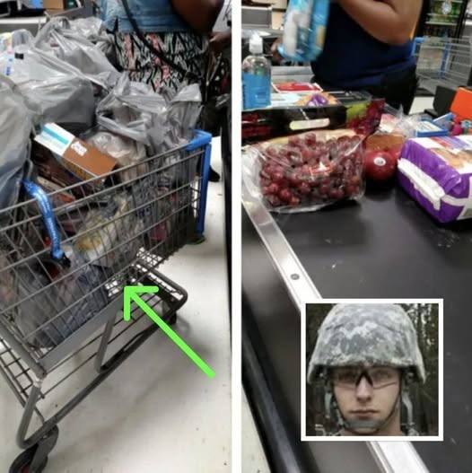 Angry Military Dad Takes Photo After Seeing What Was in a Shopper’s Cart