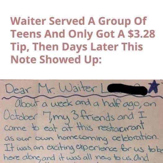 A Teen’s Letter Left the Waiter in Tears — What He Wrote Changed Everything