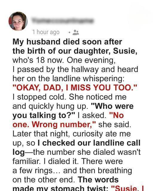I Overheard My Daughter Talking to Her Dad… Even Though He Passed Away Years Ago